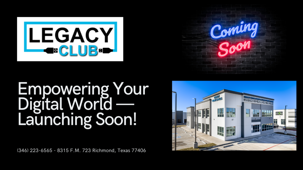 Legacy Club Web Site Coming Soon