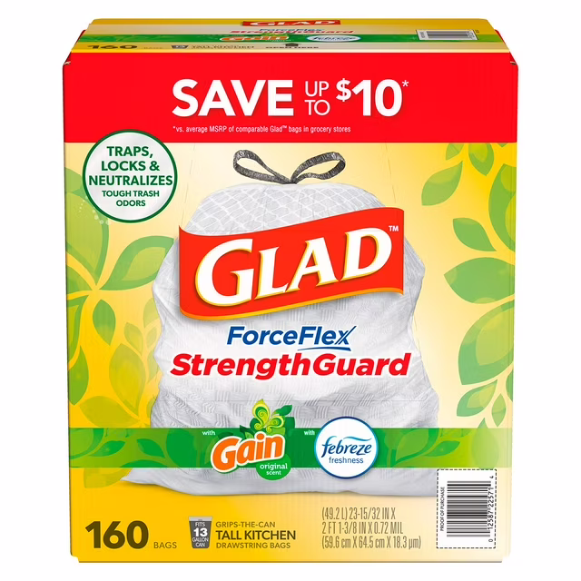 13 Gallon Trash Bags – 160 Count
